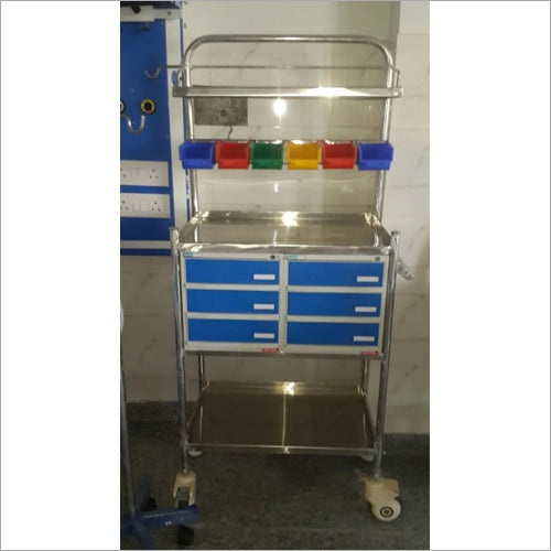 Crash Cart trolley S.S 304