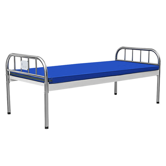 Stainless Steel Hospital Furniture  Medical Patient Bed With  iv  Stand- mattress